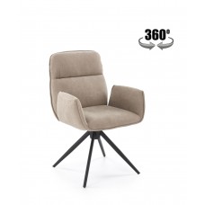 Auduma krēsls K-574,tumši bēšs